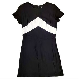 Vintage 90s All That Jazz A Chorus Line Company Dress Black White Mini Size 9/10